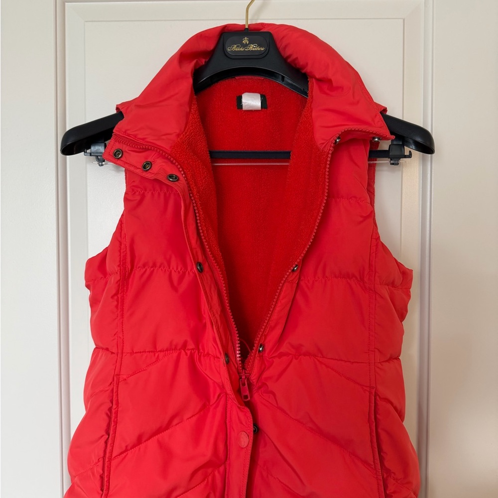 JC Crew Red Puffer Vest